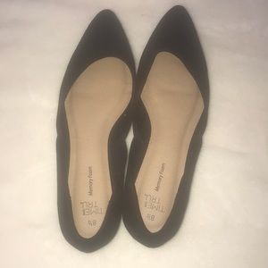 Time & Tru Memory Foam Size 8 1/2 Black flats